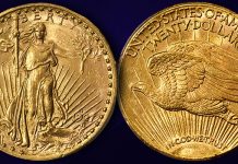 Exceptional Mint State 1927-S Saint Gaudens $20 Featured in Stack's Bowers August 2021 Auction
