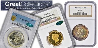 Notable Coin Auction Price Realizations at GreatCollections in June 2021