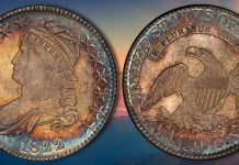 Toned Gem Overton-105 1822 Capped Bust Half Dollar Featured in Stack’s Bowers 2021 ANA Auction