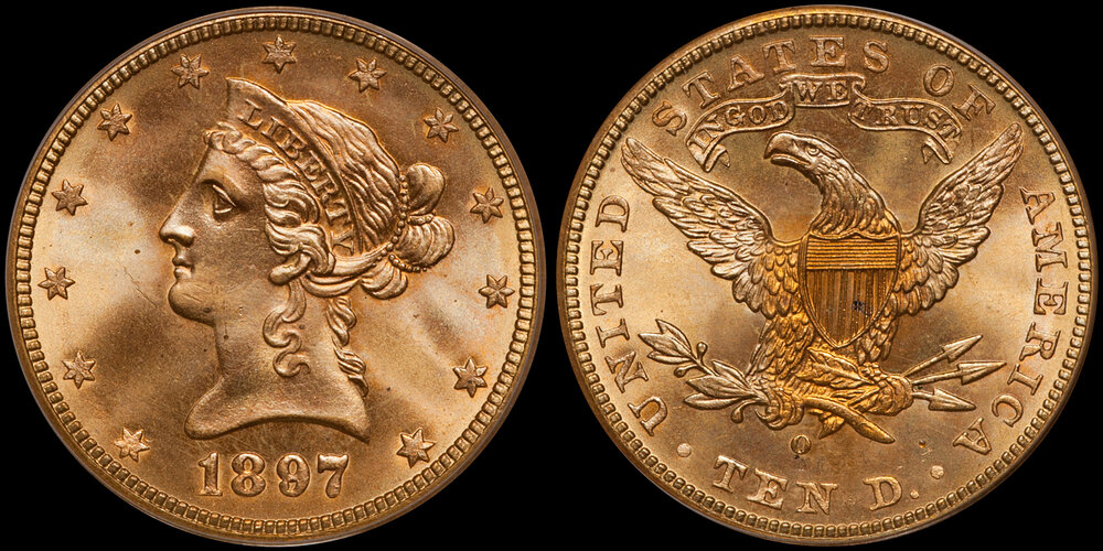 1897-O $10.00 PCGS MS67 CAC