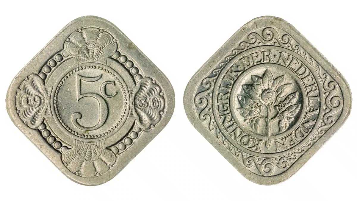 1936 Netherlands 5 Cents. Image: Adobe Stock.