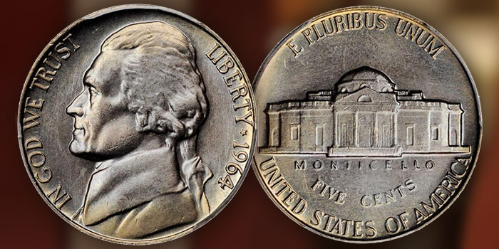 United States 1964 Jefferson Nickel
