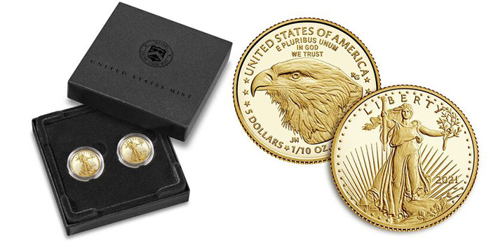 US Mint Opens Sales for Designer Edition American Eagle Gold 2-Coin Set August 5