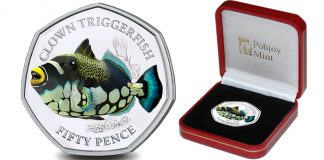 Final Coin in Sea Creatures Series Features Colorful Clown Triggerfish