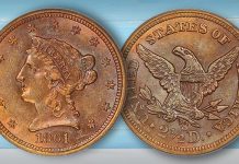David Lawrence Offering Tough Full Head Standing Liberty Quarter, 1861-S Quarter Eagle in Upcoming Auction
