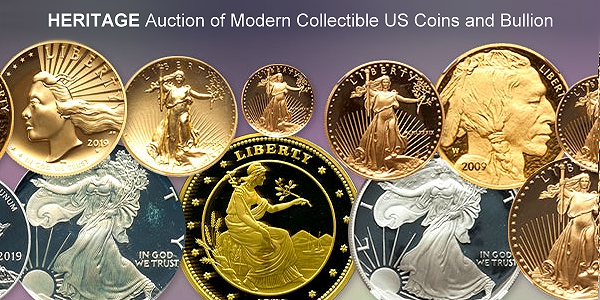 Bidding Open in Heritage Showcase Auction of Modern US and Bullion Coins