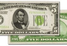 Choice Uncirculated 1928D Atlanta $5 to be Featured in November 2021 Auction: PMG Pop 1/1 Finer