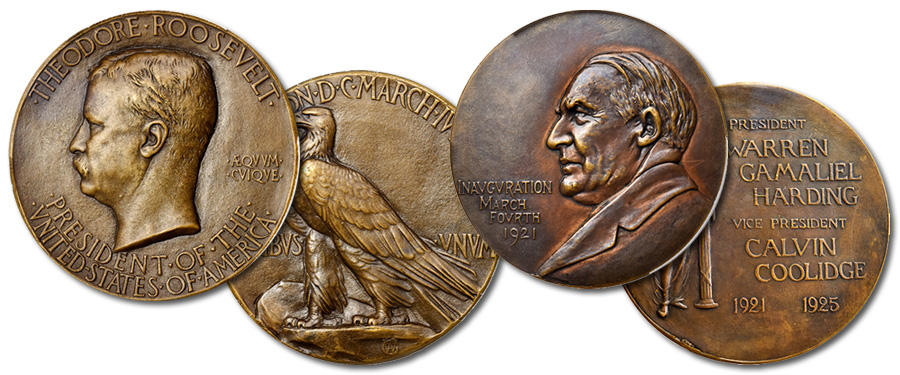 Rare Roosevelt, Harding Inaugural Bronze Medals in Stack's Bowers Showcase Auction