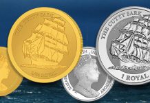 New Reverse Frosted Gold and Silver Bullion Coins Feature Historic Clipper Cutty Sark