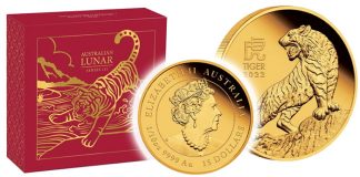 Perth Mint Coin Profiles - Australian Lunar Series III 2022 Year of the Tiger Gold Proof Coins