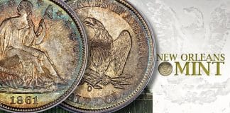 United States 1861-O Seated Liberty Half Dollar