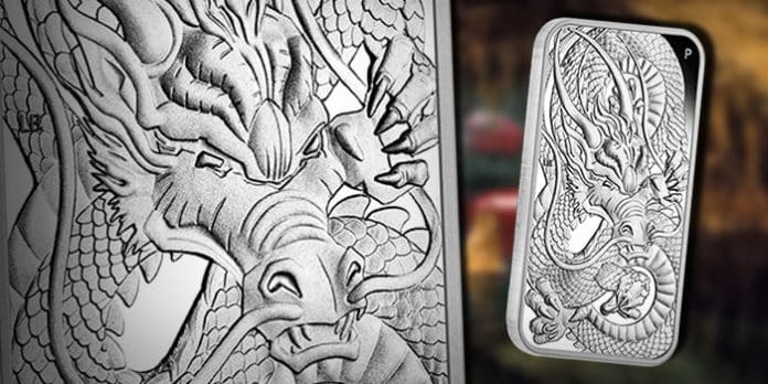 Rectangular Dragon Perth Mint Coin Profiles - Australia 2021 Dragon 1oz Silver Proof ...