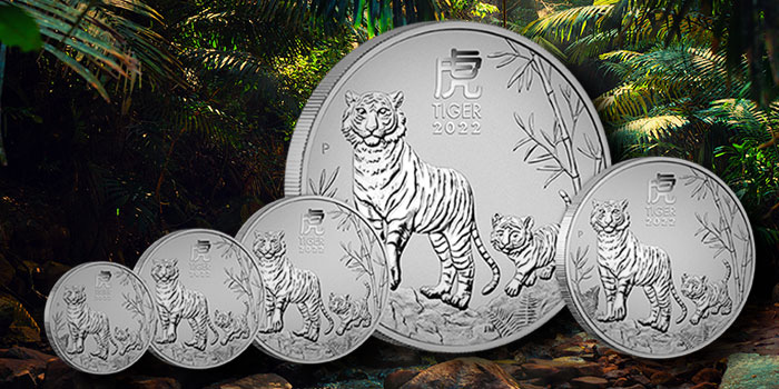 Perth Mint Coin Profiles - Australian Lunar Series III 2022 Year of the Tiger Silver Bullion Coins