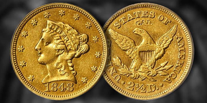 United States 1848 CAL quarter eagle