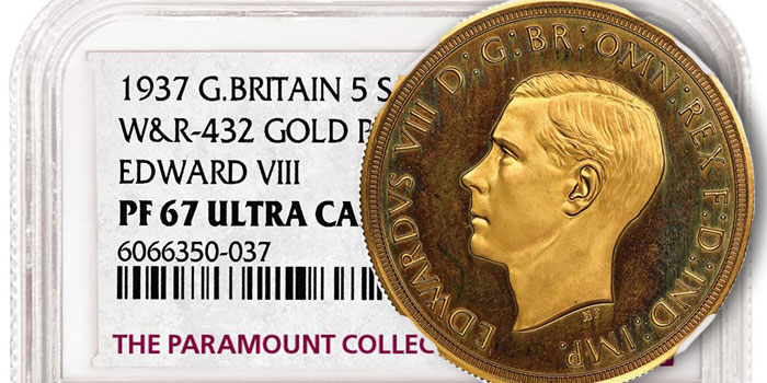 Edward VIII Pattern Leads Group of NGC-Certified Rare Coins in MDC Monaco Sale