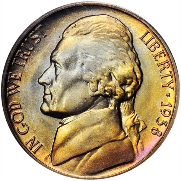 United States 1938-D Jefferson Nickel