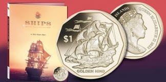 First Coin in New Tall Ship Series Features the Golden Hind