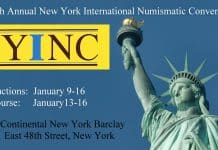 New York International Numismatic Convention Moves for January 2022 50th Annual Event