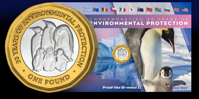 Second Coin in Series Commemorates 30th Anniversary of Antarctic Treaty Environmental Protocol