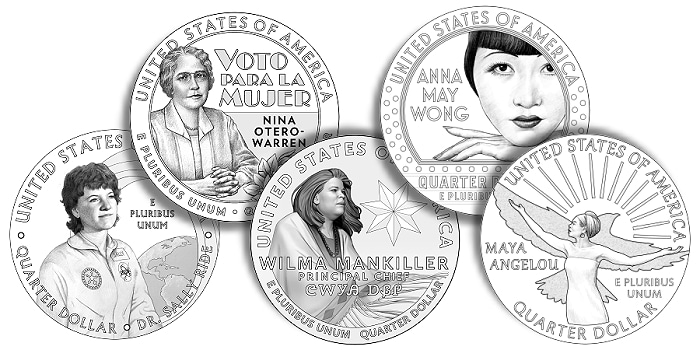 United States Mint Announces Designs for 2022 American Women Quarters
