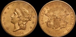 San Francisco Double Eagles: A Date by Date Analysis Part One - 1854-S $20.00 PCGS AU58 CAC. Images courtesy Doug Winter