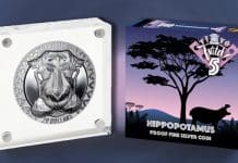 Second Coin in Pobjoy Mint's Wild 5 Series Features the Hippo