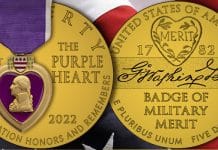 US Mint Announces Designs for National Purple Heart Hall of Honor Commemorative Coins