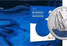Royal Canadian Mint Celebrates 100th Anniversary of Bluenose With Circulating Coin First