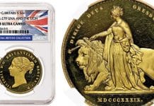 Una and the Lion Leads NGC-Certified SINCONA British Coins Collection