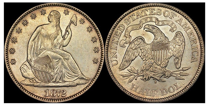 Another Counterdeit 1872-S half dollar