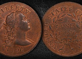 Finest Known 1796 Liberty Cap Cent in Once-in-a-Lifetime Auction at GreatCollections