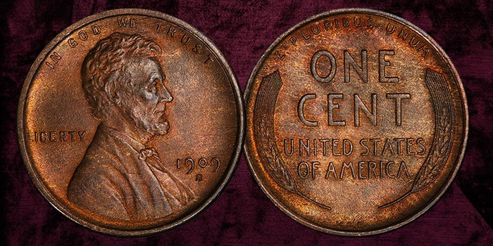 GreatCollections Offering Chance for Mint State 1909-S V.D.B. Lincoln Cent