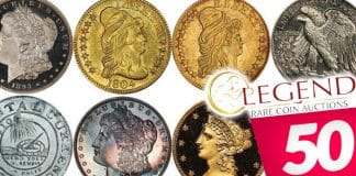 Legend Rare Coin Auctions Announces 50th Regency Auction With Major Highlights