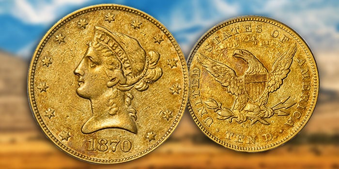 Exceptional 1870-CC $10 Rarity Offered in Stack's Bowers Spring 2022 Showcase Auction