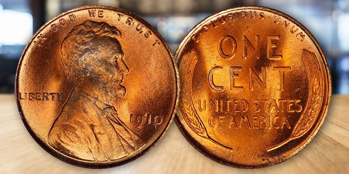 A Mint State 1910 Lincoln Wheat Cent.