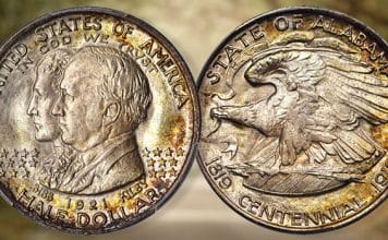 United States 1921 Alabama Centennial Half Dollar