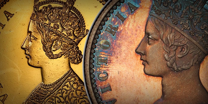 Impressive Gold Half Anna, Other World Coins at Atlas Numismatics
