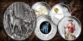 Perth Mint Coins - Australian Opal Lunar Series 2022 Year of the Tiger 1oz Silver Proof Coin