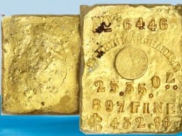 Unique SS Central America Gold Ingot Offered by David Lawrence Rare Coins