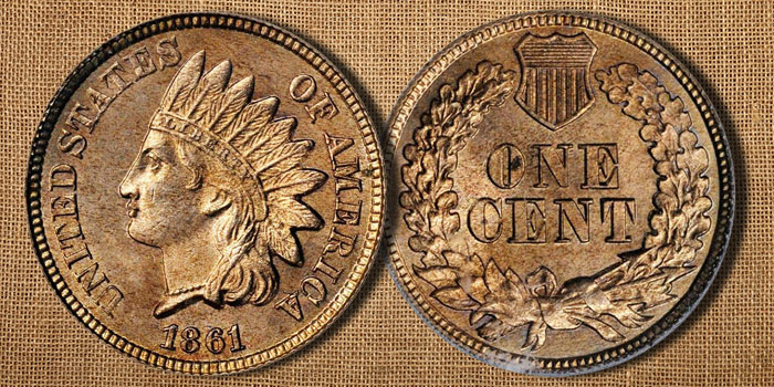 United States 1861 Indian Head Cent