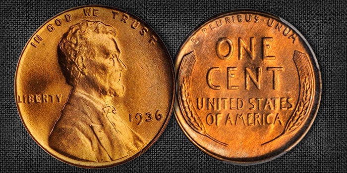 Estados Unidos 1936 Centavos de Lincoln
