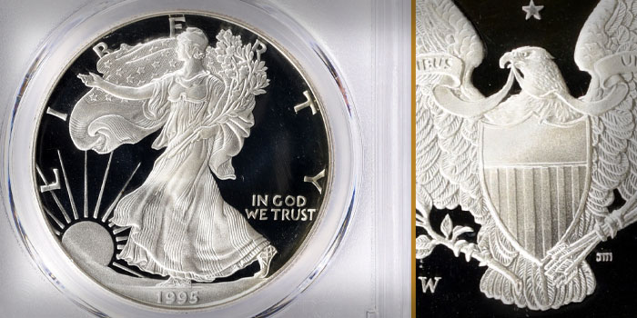 Important 1995-W $1 Silver Eagle Realizes $17,000 at GreatCollections