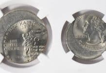 Dramatic New Hampshire State Quarter Error at GreatCollections.com