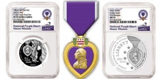 NGC Announces Exclusive Partnership, Special Label for 2022 Purple Heart Commemorative Coin