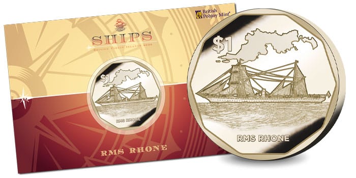 Fourth Coin in British Virgin Islands Ship Series Features RMS Rhone