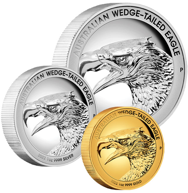 Perth Mint Issues 2022 1oz High-Relief Wedge-Tailed Eagle Silver Proof Coin