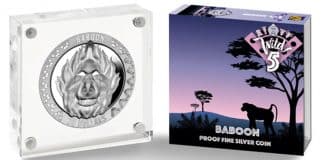 Penultimate Coin in Wild 5 Series Features the Baboon