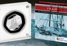 New 50 Pence Coin Commemorates Roald Amundsen and Fram