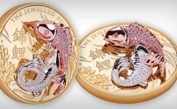 Jeweled Koi Joins Masterpiece Series of Luxury Cons From the Perth Mint