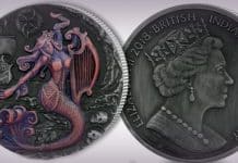 Pobjoy Mint Offers Mythical Creatures - Siren Coin With Iridescent Effect